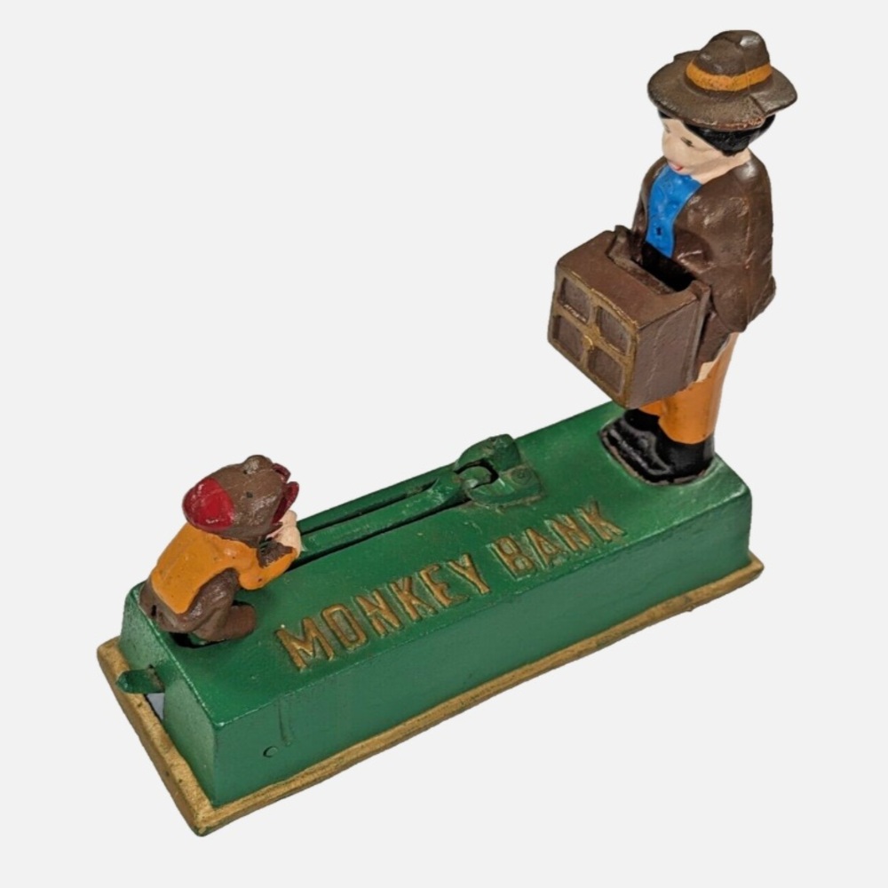 Vintage reproduction monkey bank